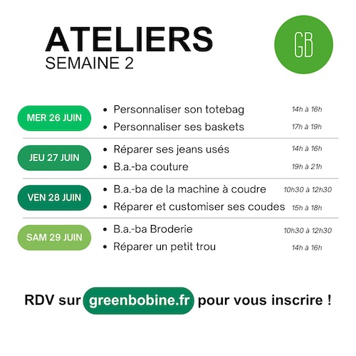 Green Bobine ateliers 2